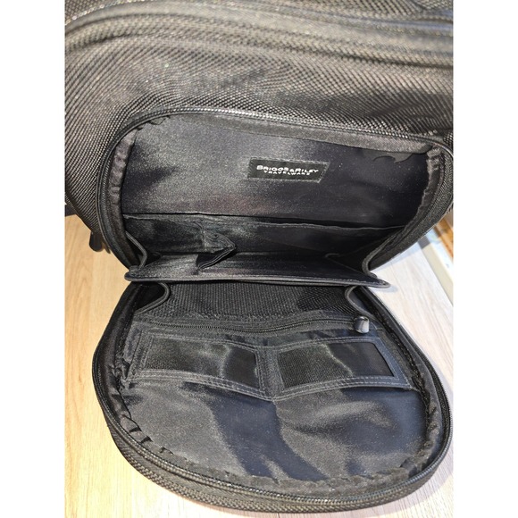 Briggs & Riley Unisex Backpack One Size Black Travel Work Laptop Bag minimalist - Picture 8 of 16